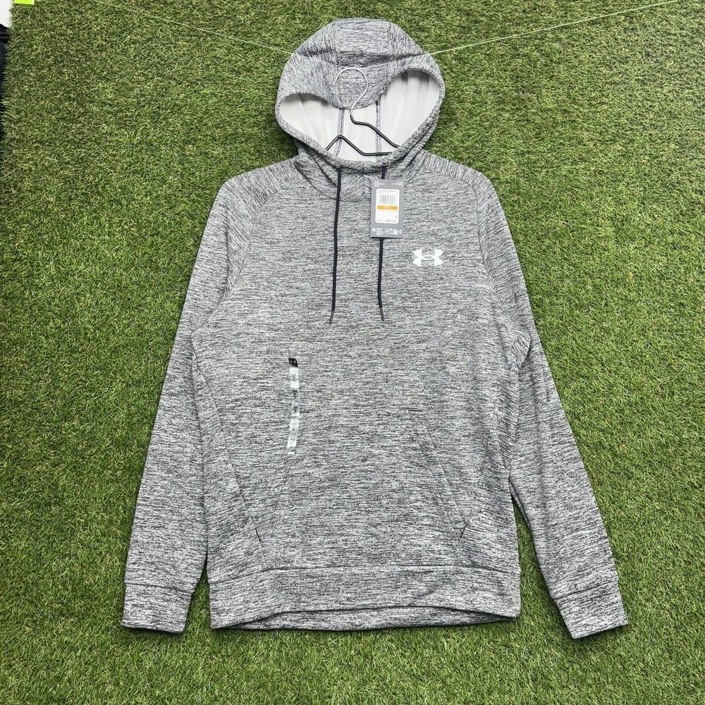 UA Under Armour Twist 2 Fleece Sweatshirt Mens Small Hoody Grey HD Pocket NWT